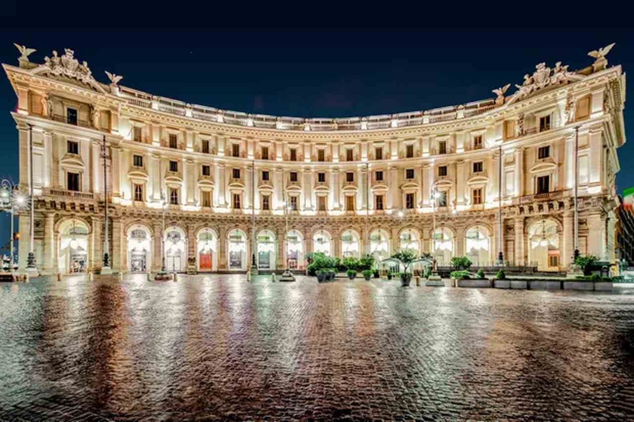 Fachada do hotel Anantara Palazzo Naiadi Rome 