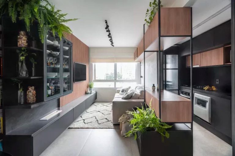 Decoração de casa: sala integrada à cozinha