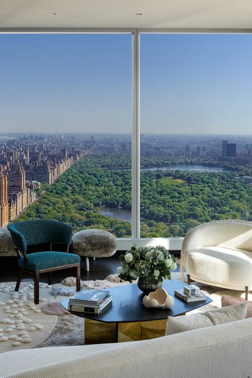 odos os apartamentos do Central Park Tower contam com vistas panorâmicas — Foto: Divulgação