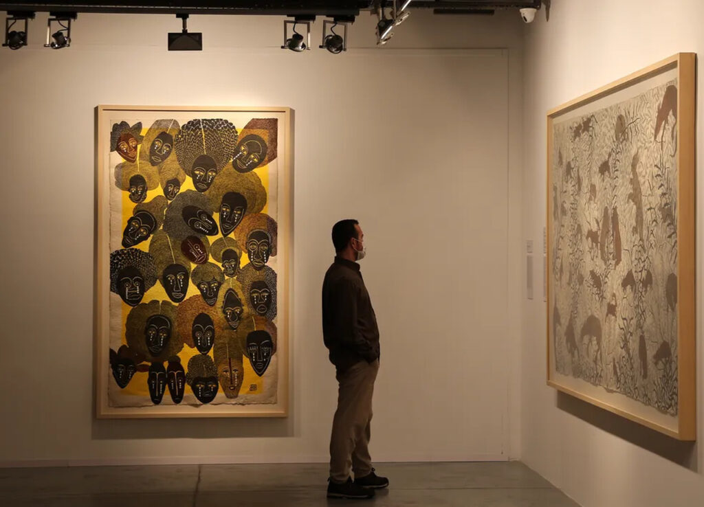 Exposição do artista Selma Gurbuz no Museu de Arte Moderna de Istambul — Foto: Getty Images